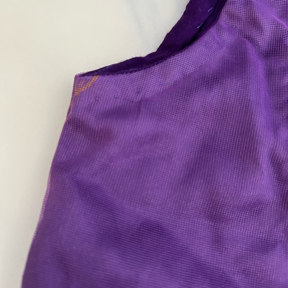 Purple Embellished Saree with Matching Blouse - Picture 8 of 11